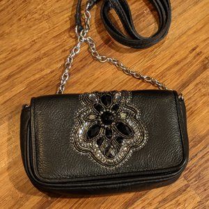 Beautiful Jeweled front Brighton Cross-body purse